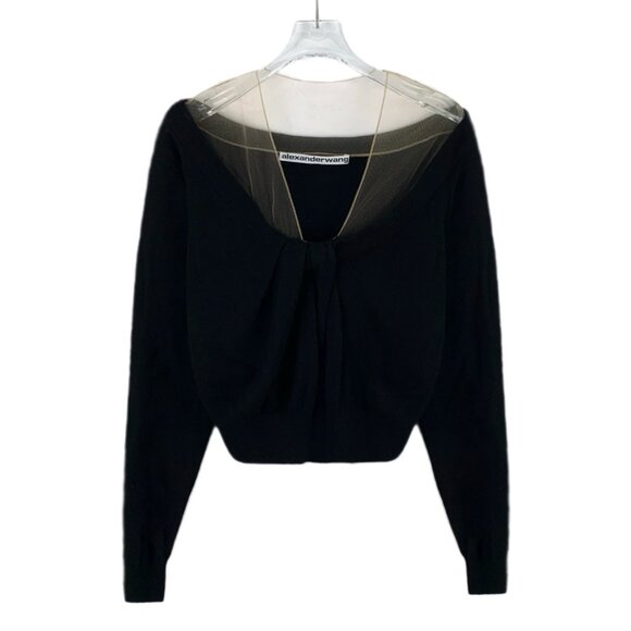 Alexander Wang black long-sleeve T-shirt